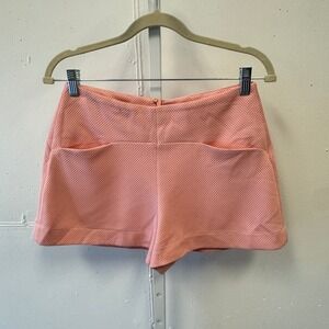 BCBGeneration Lena Coral Pink Textured Waffle Knit Shorts‎ Size 6 YXQ7C650-Q6W